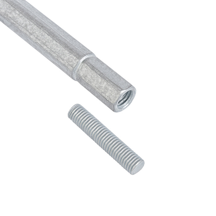 HORTUS forlenger til jordskrue, galvanisert 250 mm